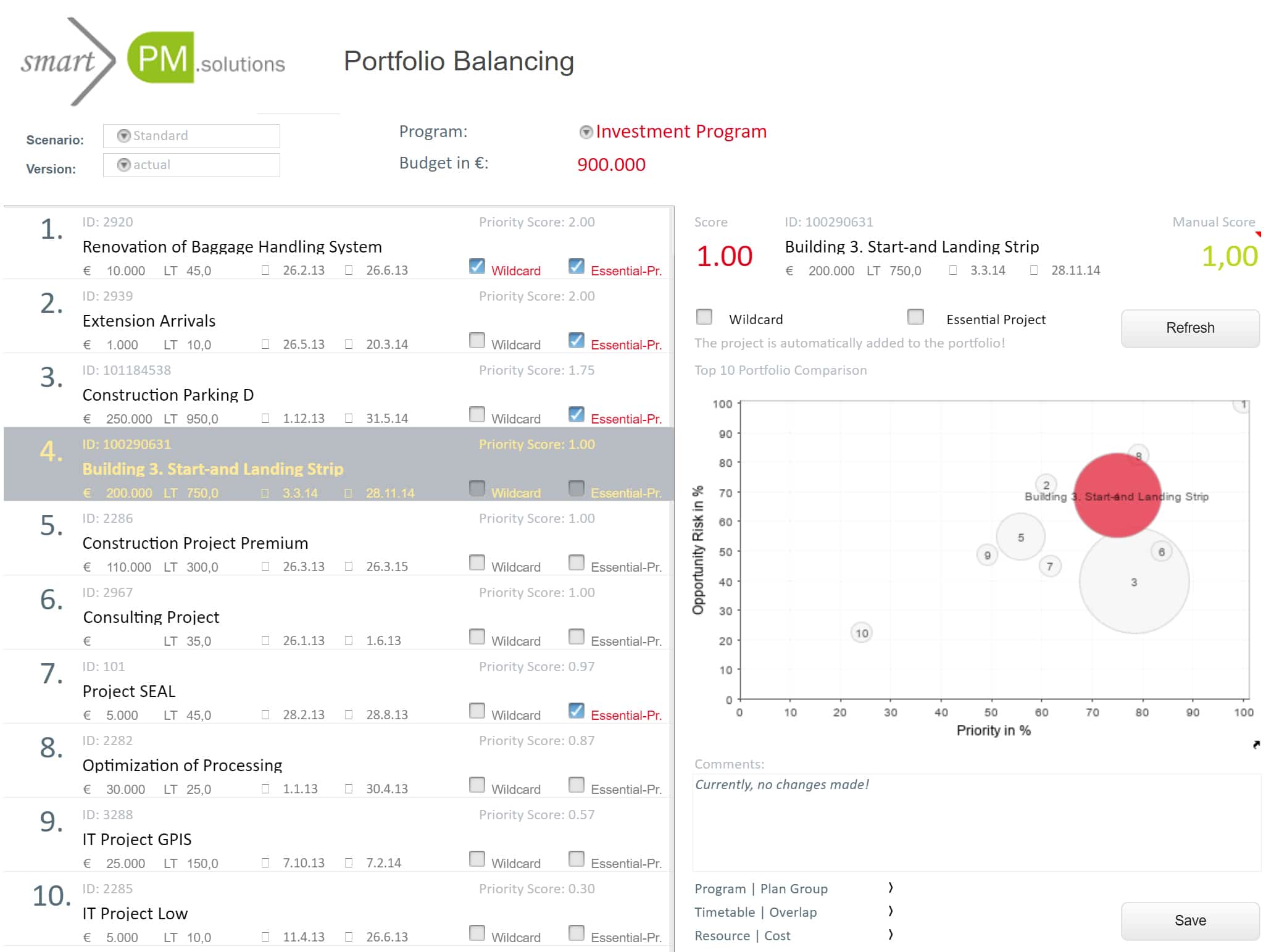 Portfolio Balancing Example