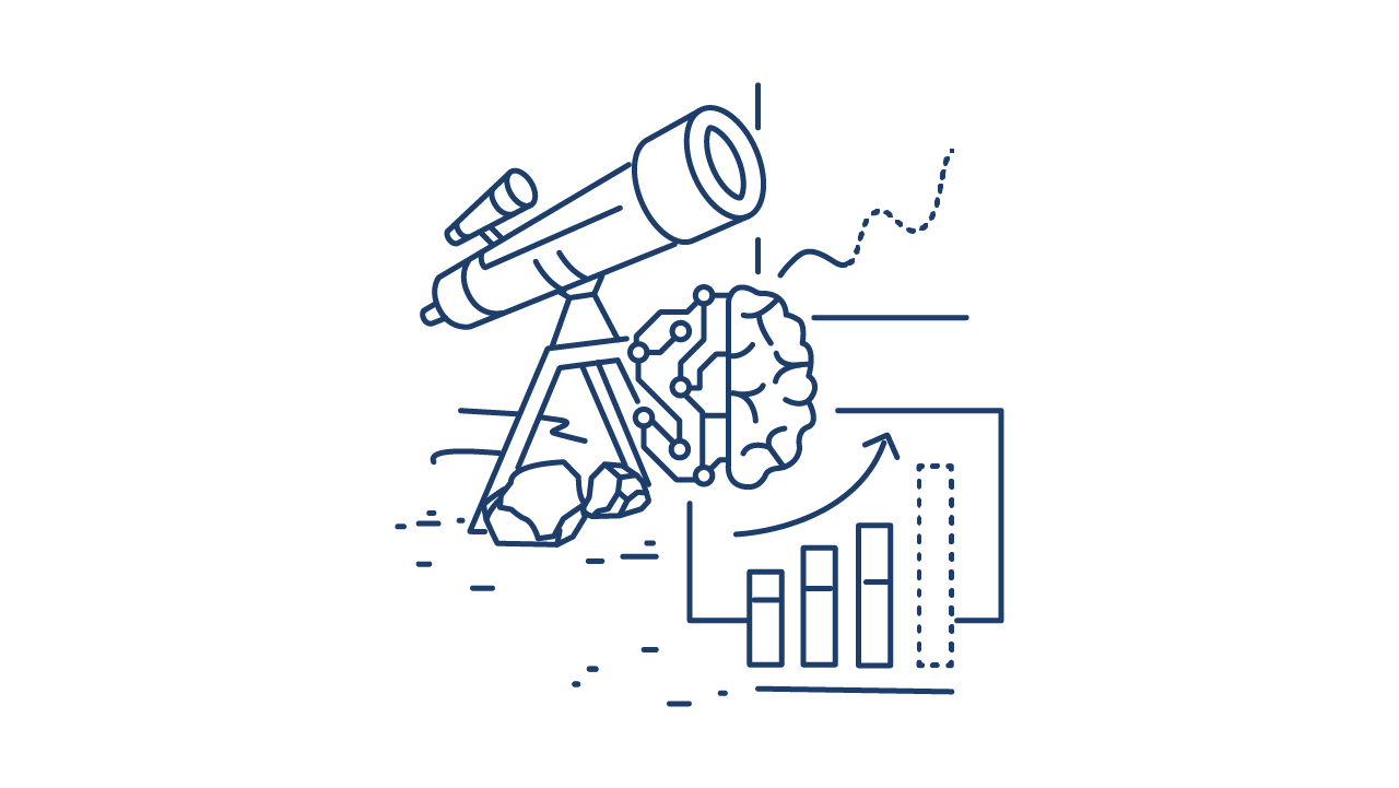 ibp predictive forecasting and analysis scribble blue