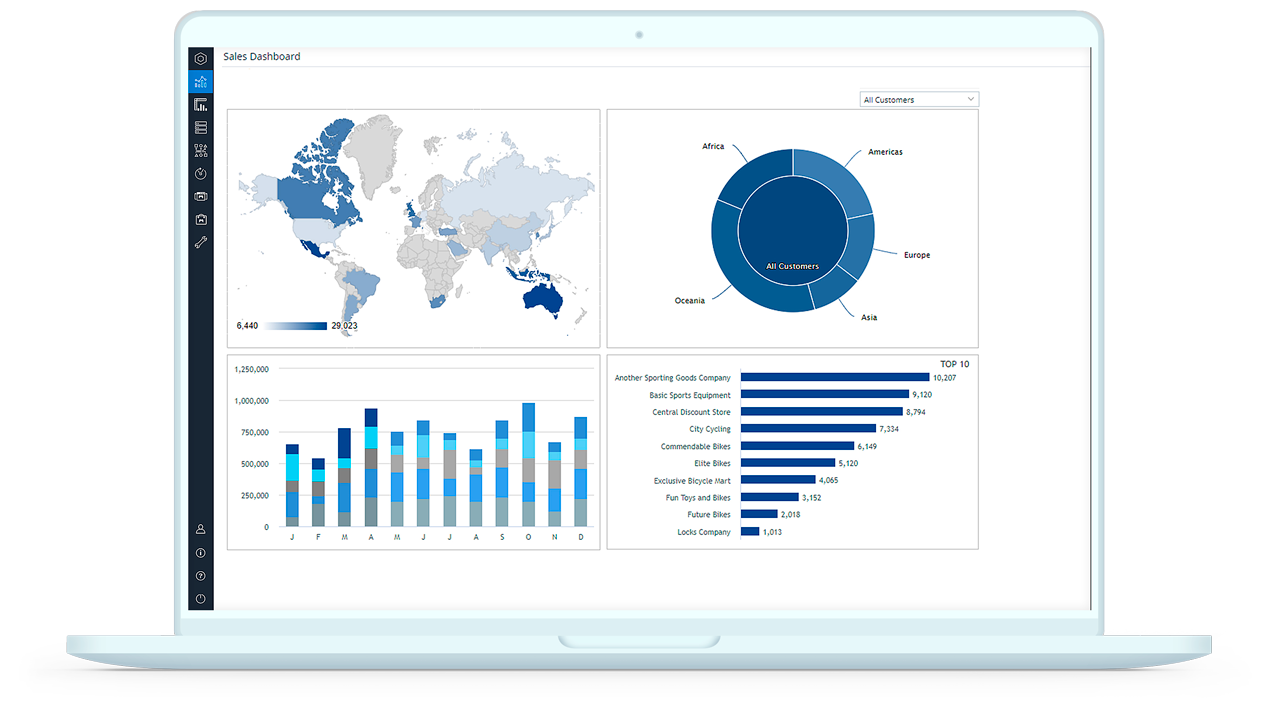 analytics reporting simulation hero mockup mobile