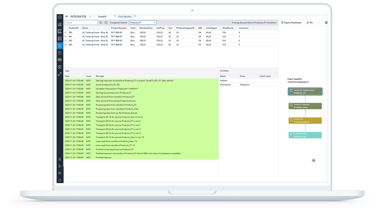 integrator tracepoint mockup laptop