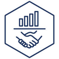 marketplace sales planning icon blue