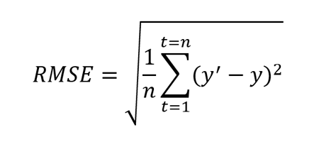root mean squared error equation