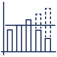 sales forecasting icon jdx blue