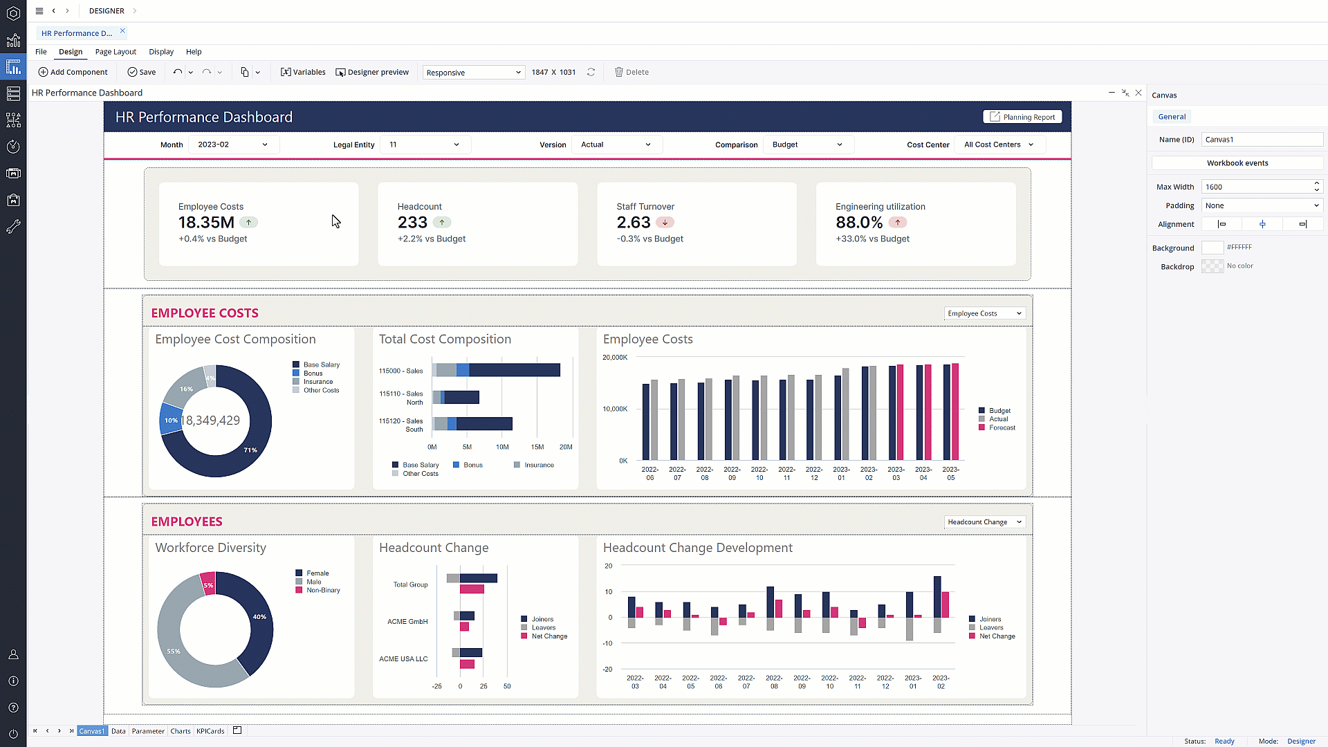 Adding KPI card to Canvas dashboard