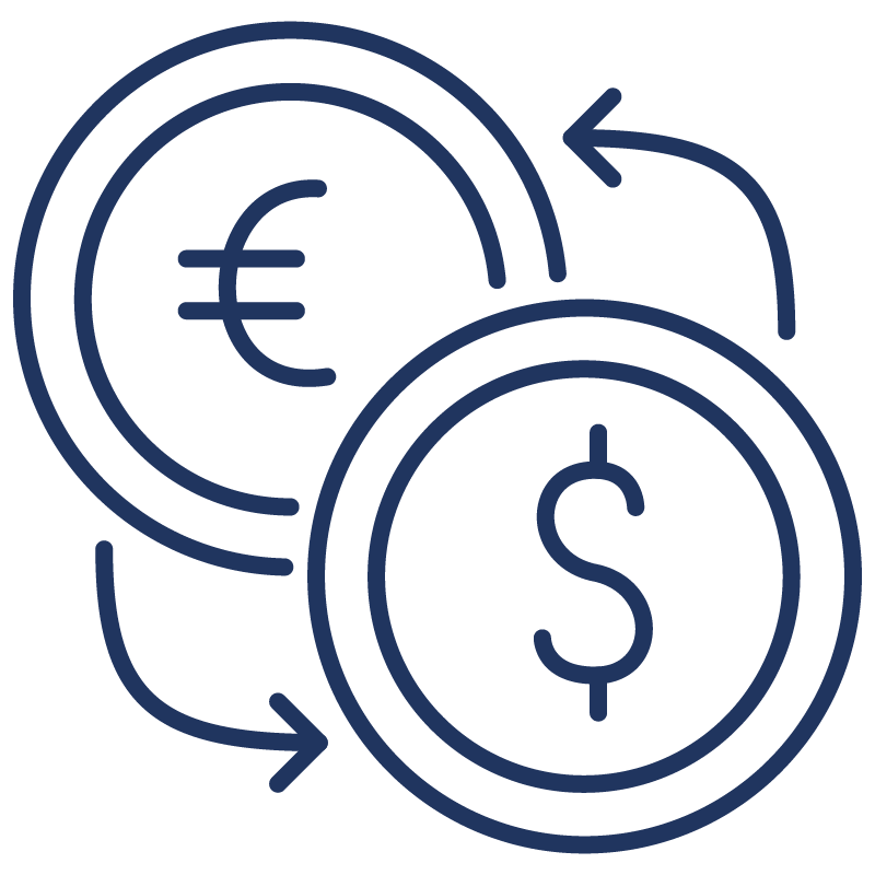 currency exchange icon jdx blue