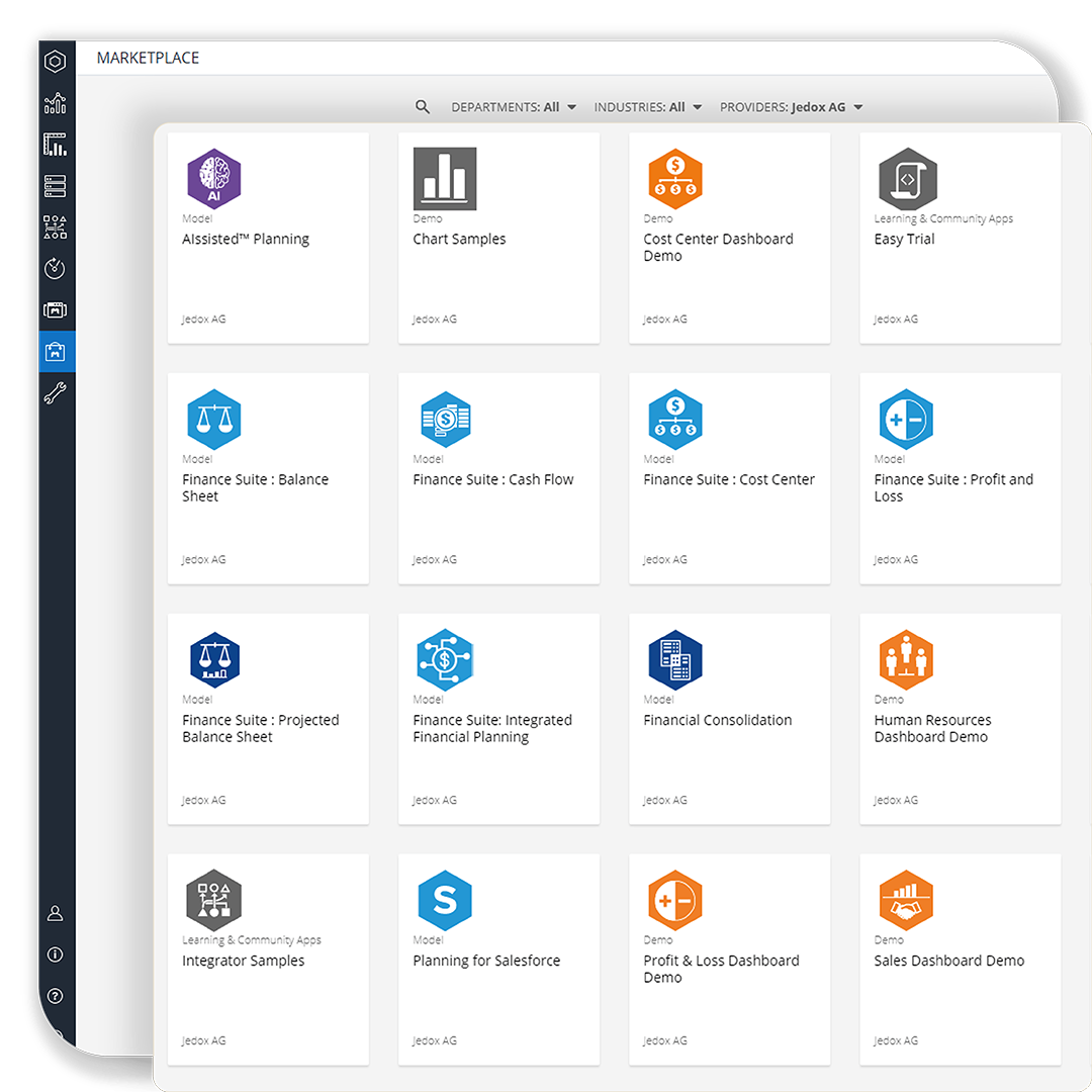 jedox platform marketplace