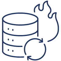 disaster recovery icon jdx blue