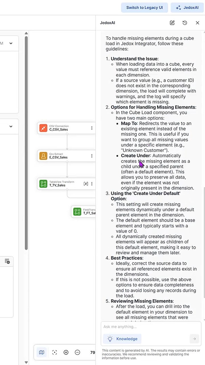 jedox 26 major release integrator knowledge agent